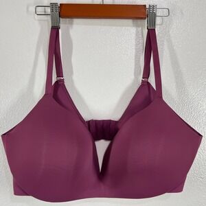 Maidenform Wireless Comfort Bra T-Shirt Everyday Support Purple 3XL‎ Wire- Free